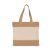 Kimood KI0294 SHOPPING BAG IN COTTON AND WOVEN JUTE THREADS U