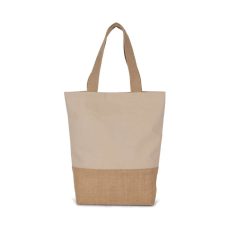   Kimood KI0298 SHOPPING BAG IN COTTON AND BONDED JUTE THREADS U