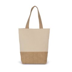   Kimood KI0298 SHOPPING BAG IN COTTON AND BONDED JUTE THREADS U