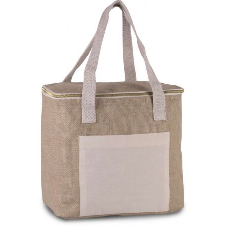 KI0353 JUTE COOL BAG - MEDIUM SIZE