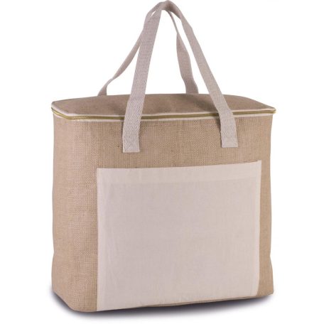 KI0354 JUTE COOL BAG - LARGE SIZE