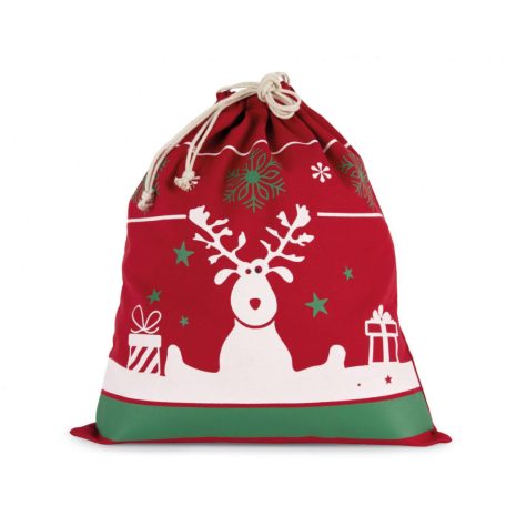 Kimood KI0735 DRAWSTRING BAG WITH CHRISTMAS PATTERNS U