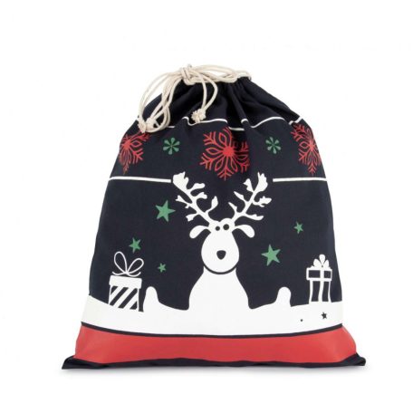 Kimood KI0735 DRAWSTRING BAG WITH CHRISTMAS PATTERNS U