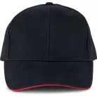 Kariban Orlando 6 paneles pamut baseball sapka