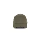 K-UP KP198 CAP IN ORGANIC COTTON WITH CONTRASTING SANDWICH PEAK - 6 PANELS U