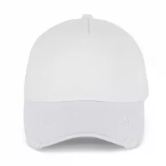   K-UP KP234 DESTROYED COTTON 5 PANEL TRUCKER WITH SOFT FRONT PANEL U