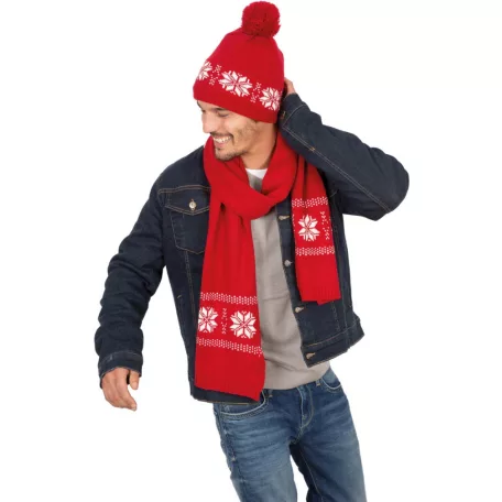 KP540 FAIR ISLE KNIT BEANIE