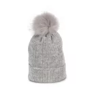 K-UP KP555 KNITTED BOBBLE BEANIE IN RECYCLED YARN U