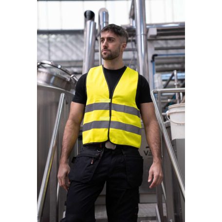 Korntex KXVW SAFETY VEST "WOLFSBURG" - BLACK HEM 4XL