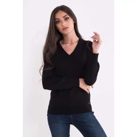 LWL9133 női V nyakú pulóver