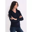 LWL9133 női V nyakú pulóver