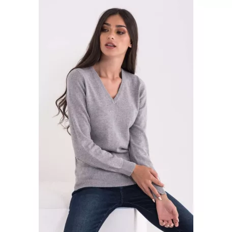 LWL9133 női V nyakú pulóver
