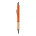 Érintőképernyőhöz bambusz markolatú fém golyóstoll