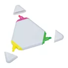 Újrahasznosított műanyag szövegkiemelő háromszög