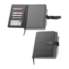 A5 jegyzetfüzet kártyatartóval