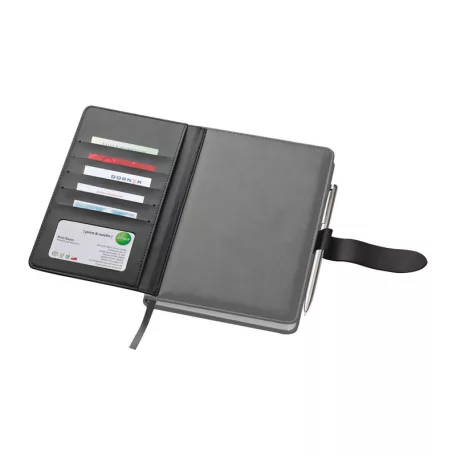 A5 jegyzetfüzet kártyatartóval