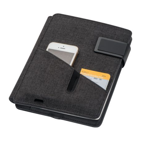 4000 mAh powerbank és A5 jegyzetfüzet mappa