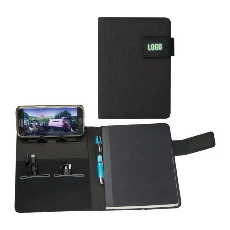 A5 Light up jegyzetfüzet és powerbank mappa 