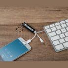 Light up USB töltőkábel, kulcstartó