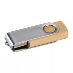Bambusz pendrive 4 GB, készletről