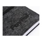 A6 méretű filc borítós jegyzetfüzet