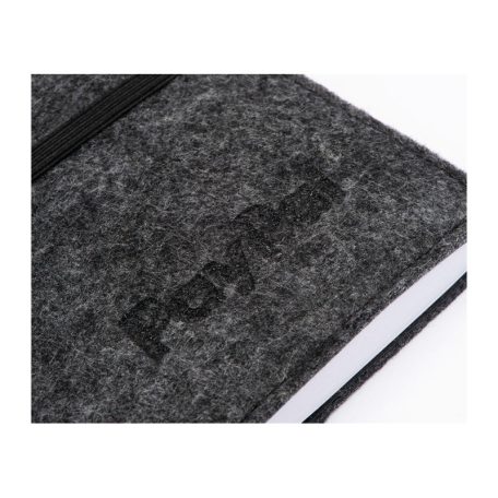 A6 méretű filc borítós jegyzetfüzet