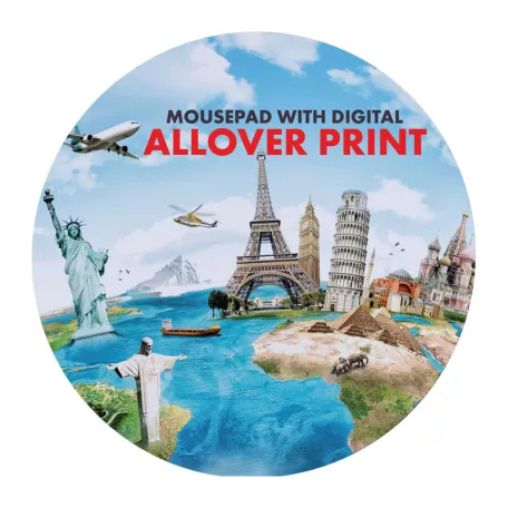 Szublimációs kerek egérpad