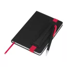 A5 jegyzetfüzet színes kiegészítőkkel és golyóstol