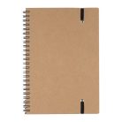 A5 jegyzetfüzet vonalzóval és jelölő csíkkal