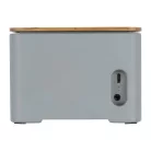 Vezeték nélküli töltő és hangszóró mészkőcementből