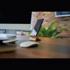 Bambusz mobiltelefon tartó