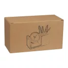 Bambusz asztali írószertartó analóg órával