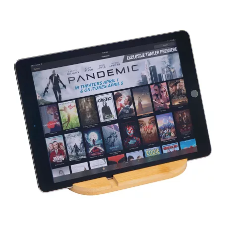Bambusz tablet és mobiltelefon tartó