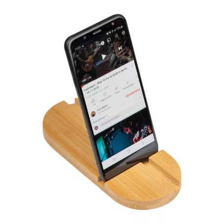 Bambusz tablet és mobiltelefon tartó