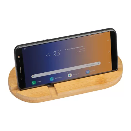 Bambusz tablet és mobiltelefon tartó