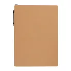 Jegyzettömb tollal és öntapadós jelölőcímkékkel 