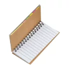 Spirálos jegyzettömb öntapadós jegyzetlapokkal