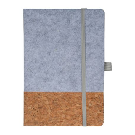 A5 jegyzetfüzet parafa és filc borítóva