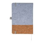 A5 jegyzetfüzet parafa és filc borítóva