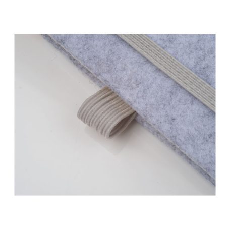 A5 jegyzetfüzet parafa és filc borítóva