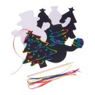 Karcolható papír dísz szett akasztóval