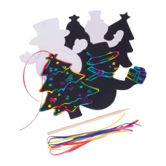 Karcolható papír dísz szett akasztóval