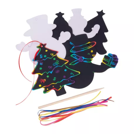 Karcolható papír dísz szett akasztóval
