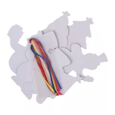 Karcolható papír dísz szett akasztóval