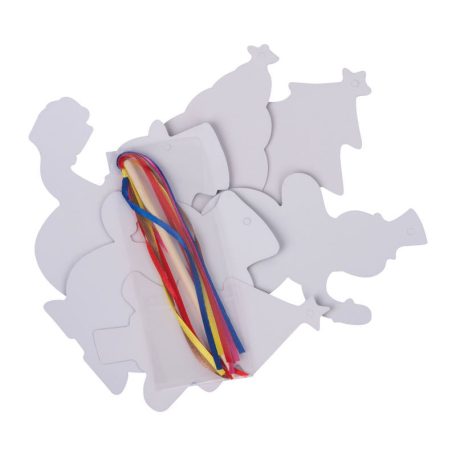 Karcolható papír dísz szett akasztóval