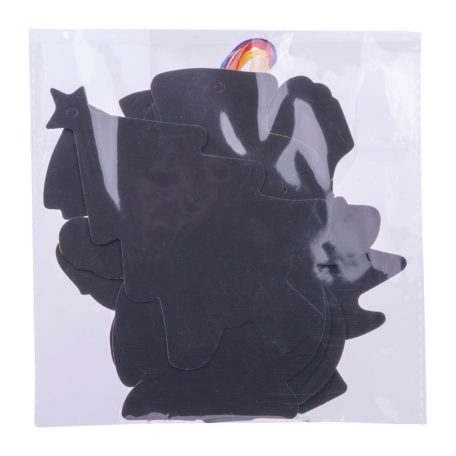 Karcolható papír dísz szett akasztóval