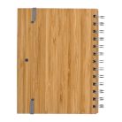 A5 bambusz borítós, újrahasznosított jegyzetfüzet 