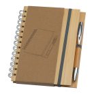 A5 bambusz borítós, újrahasznosított jegyzetfüzet 