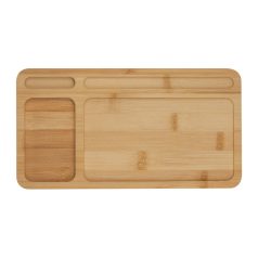 Vezeték nélküli bambusz töltő, irodai rendszerező