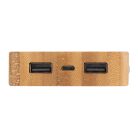 Napelemes powerbank bambuszból, 8000 mAh